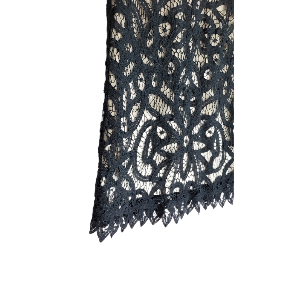 Miu Miu black crochet lace Formal dress, 100% cotton, size 2, Made In Italy - Picture 6 of 10